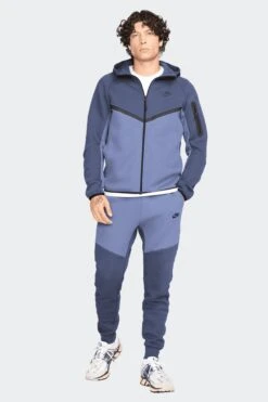 NSW TECH FLEECE FULL-ZIP HOODIE(Nike Mens Tech Hv0949_thunder Blue Diffused Blue Black) -Sporty Fashion anike 0036 AURORA HV0949 437 PHSYM009 2000