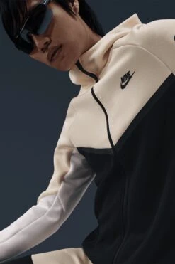 NSW TECH FLEECE FULL-ZIP HOODIE(Nike Mens Tech Hv0949_muslin Black Sail Black) -Sporty Fashion anike 0047 AURORA HV0949 114 PHSYMG03 2000