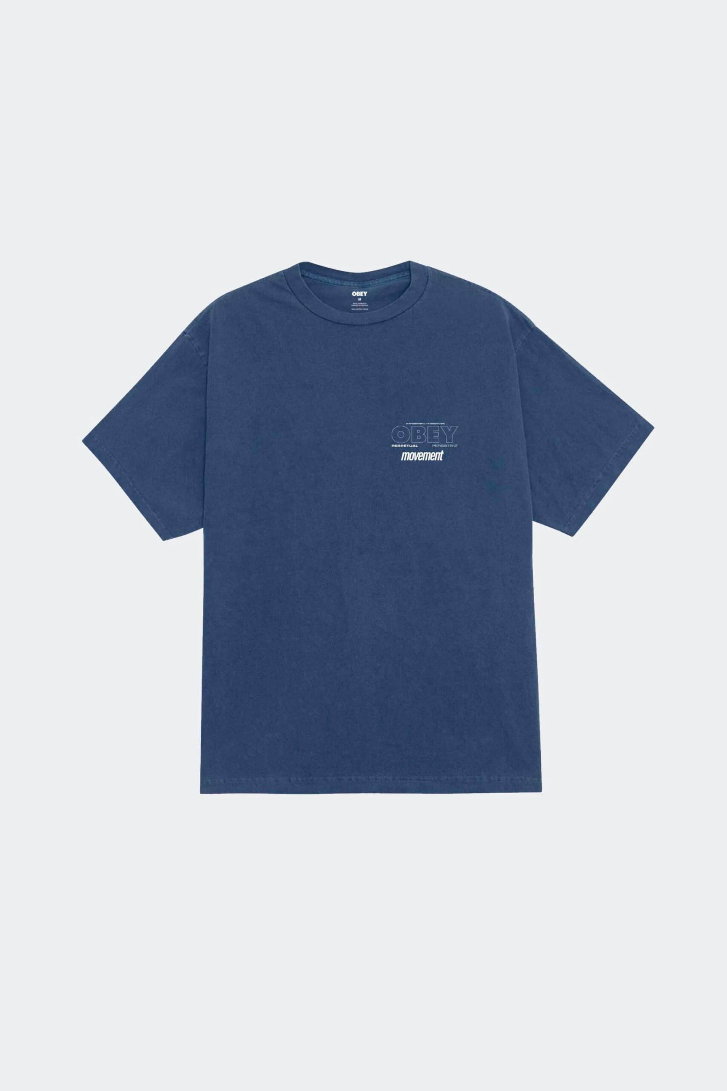 PERSISTENT MOVEMENT TEE(Obey Mens Persistent Movement Tee_pigment Dark Denim) 3 PERSISTENT MOVEMENT TEE(Obey Mens Persistent Movement Tee_pigment Dark Denim)