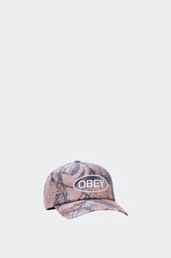 OVAL 5 PANEL STRAPBACK(Obey Equipment Oval 5 Panel Strapback_fence Camo Multi)