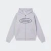 OVAL ZIP HOODIE(Obey Mens Oval Zip Hoodie_ash Grey) -Sporty Fashion obey 0007 Layer5