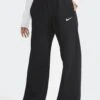 W PHOENIX FLEECE WIDE-LEG SWEATPANTS(Nike Womens Nsw Phoenix Fleece High Waisted Wide Leg Pants_black Sail)