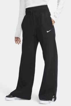W PHOENIX FLEECE WIDE-LEG SWEATPANTS(Nike Womens Nsw Phoenix Fleece High Waisted Wide Leg Pants_black Sail)