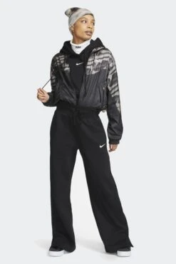 W PHOENIX FLEECE WIDE-LEG SWEATPANTS(Nike Womens Nsw Phoenix Fleece High Waisted Wide Leg Pants_black Sail) -Sporty Fashion sesinko DQ5615 010 4