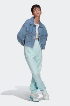 W ADICOLOR JOGGERS(Adidas Womens Adicolor Essentials Fleece Joggers_almost Blue) -Sporty Fashion sesinko HJ7860 3