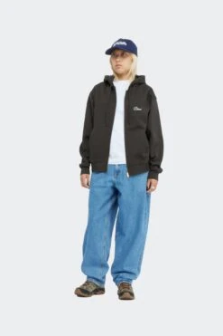 CURSIVE ZIP HOODIE(Dime Mens Cursive Zip Hoodie_vintage Black) -Sporty Fashion ziphood 0006 Screenshot2024 10 03at4.08.02PM